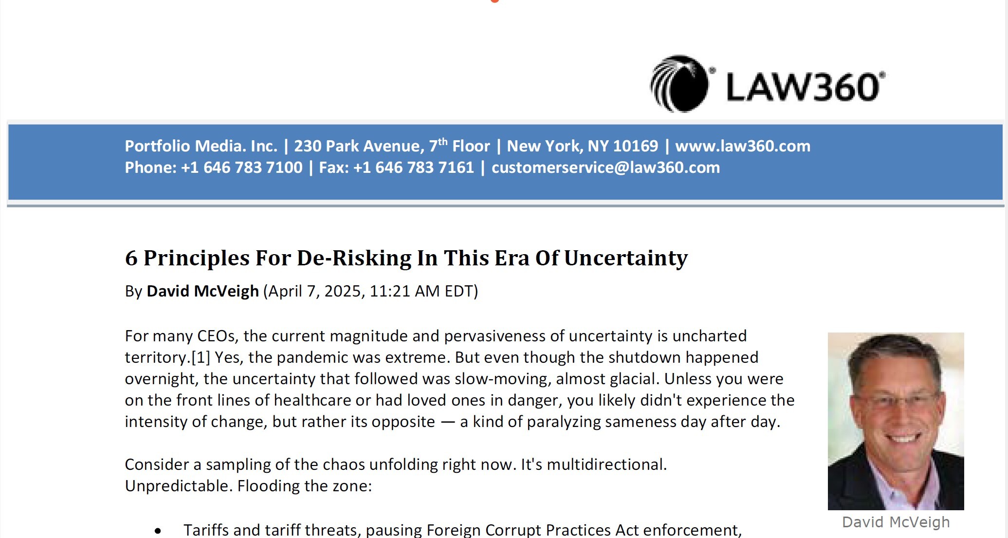 DMV Law360 Reefer 2025