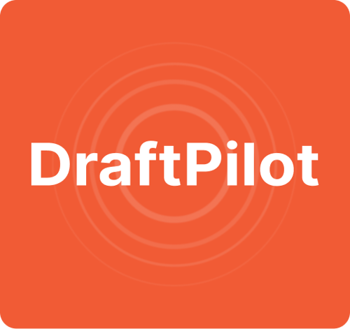 DraftPilot Hero Graphic DraftPilot Hero Graphic