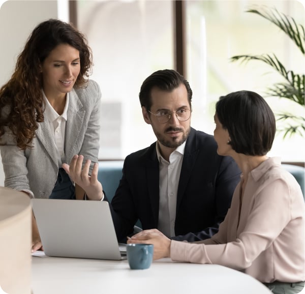 Lawyers working with Harvey AI